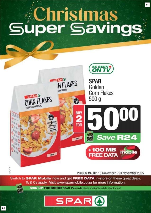 Spar Specials 10 Nov - 23 Nov