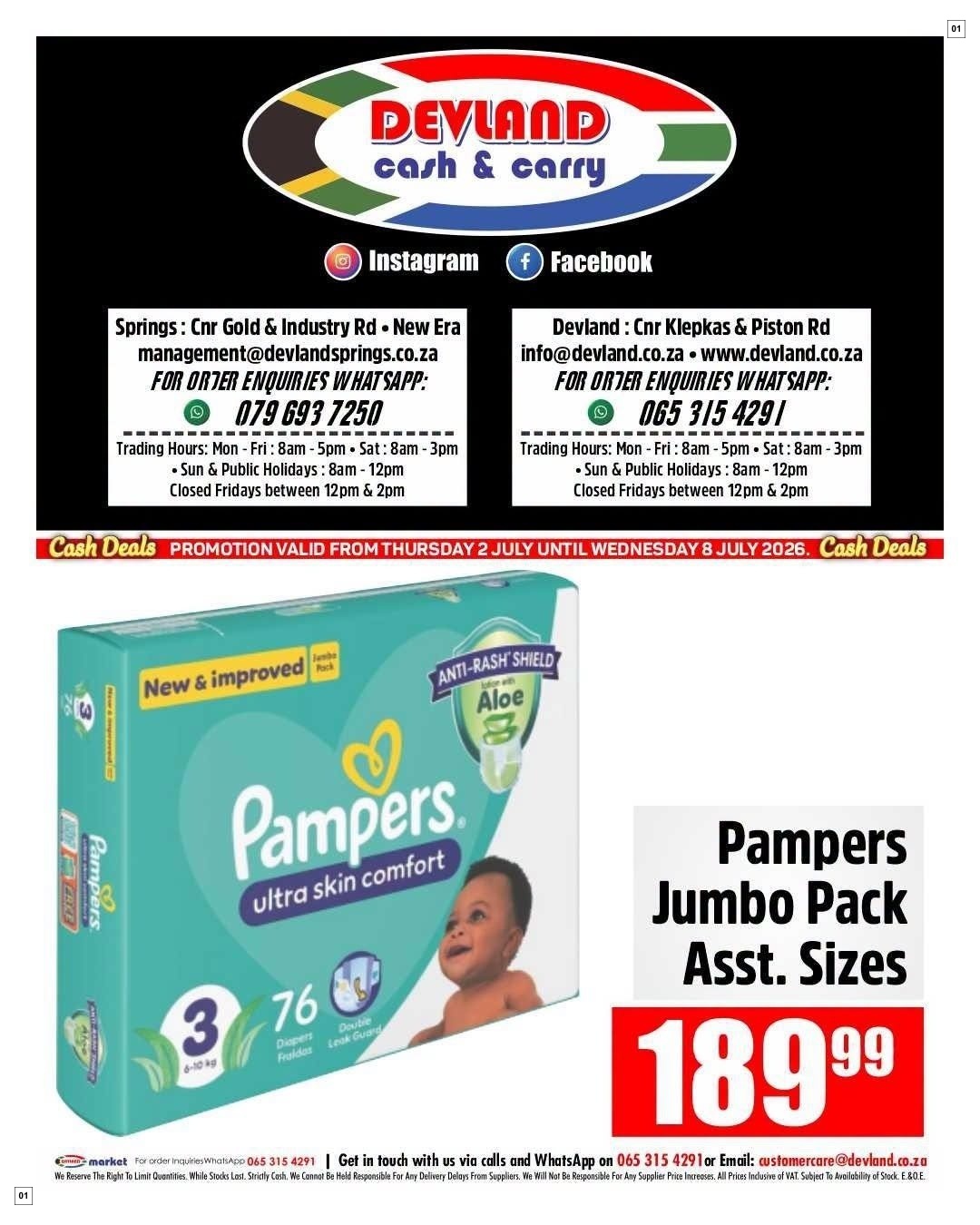 Devland Specials 02 Jul - 08 Jul