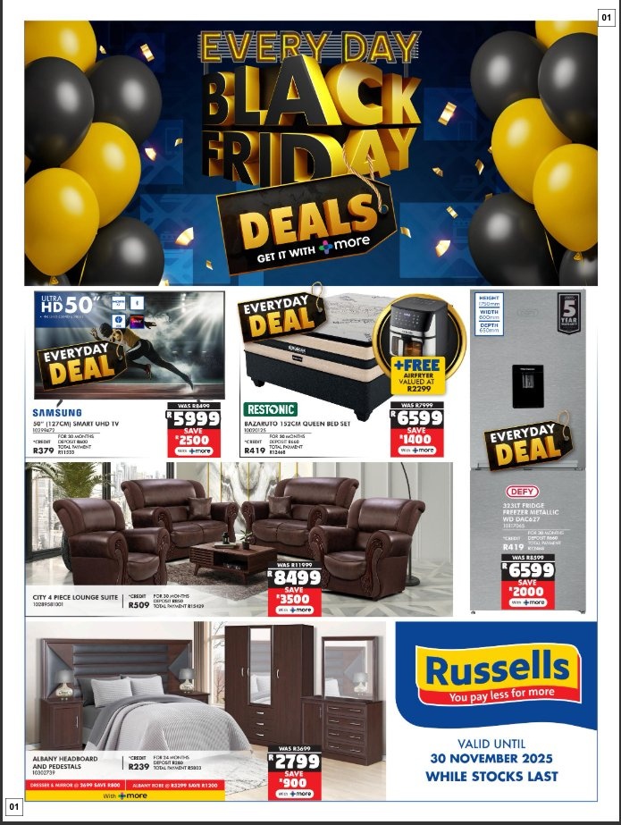Russells Specials 10 Nov - 30 Nov