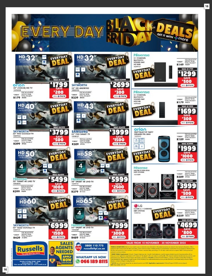 Russells Specials 10 Nov - 30 Nov - Page 16