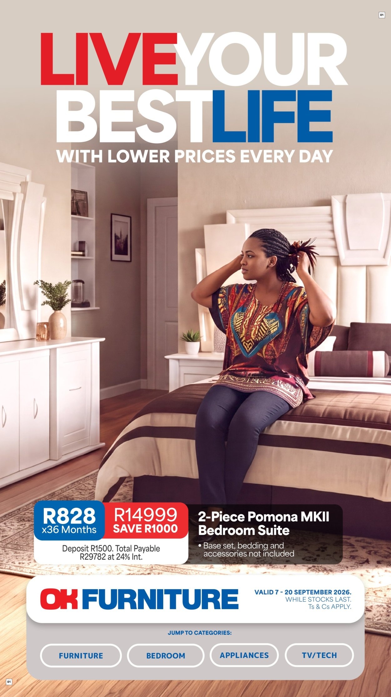 OK Furniture Specials 07 Sept - 20 Sept