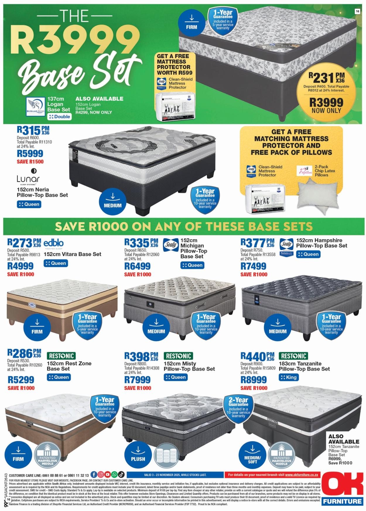 OK Furniture Specials 03 Nov - 23 Nov - Page 16