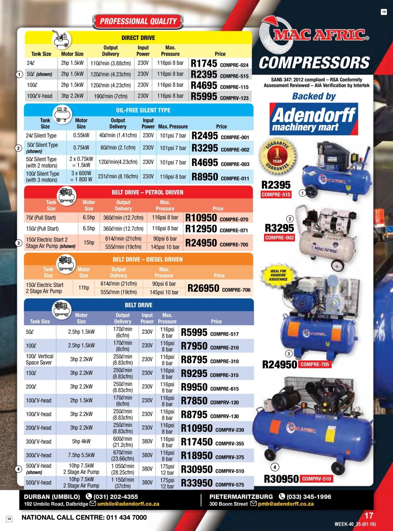 Adendorff Machinery Mart Specials 01 Oct - 31 Oct - Page 19