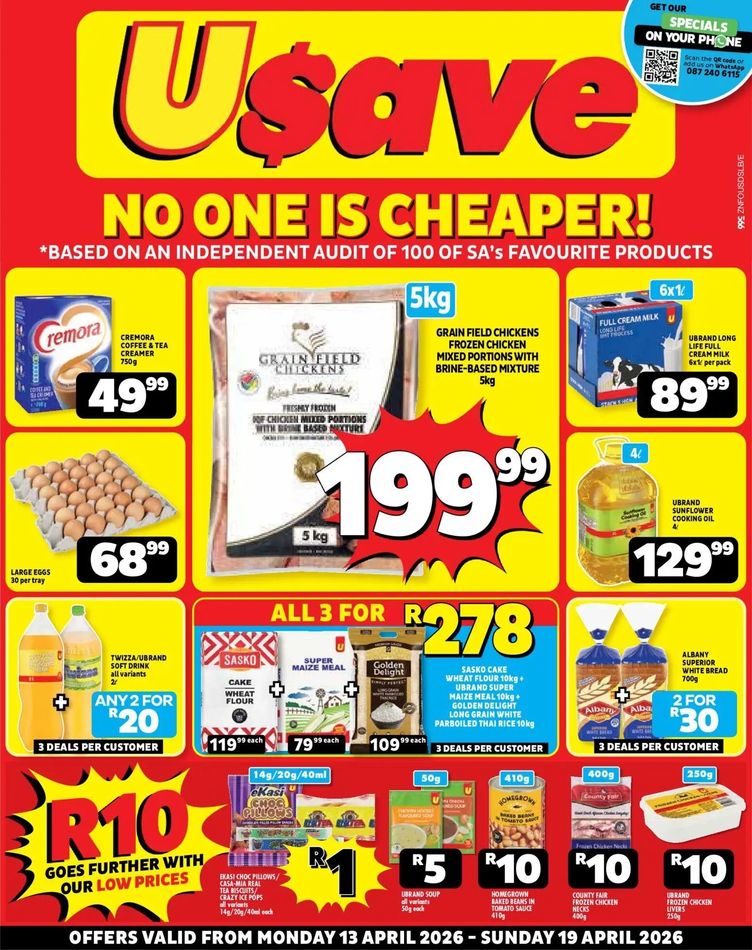 usave specials from monday 13 04 2026