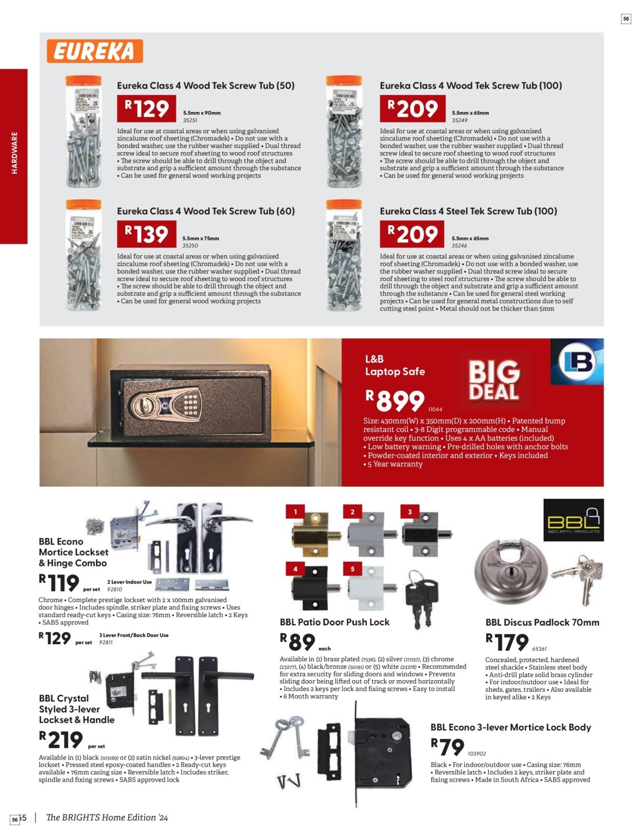Brights Hardware Specials 15 Nov - 24 Dec - Page 56