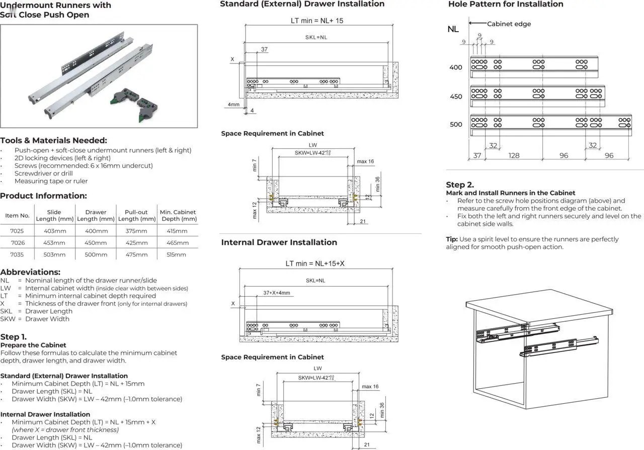 Gelmar Undermount Runner With Push Open Soft Close - Page 2