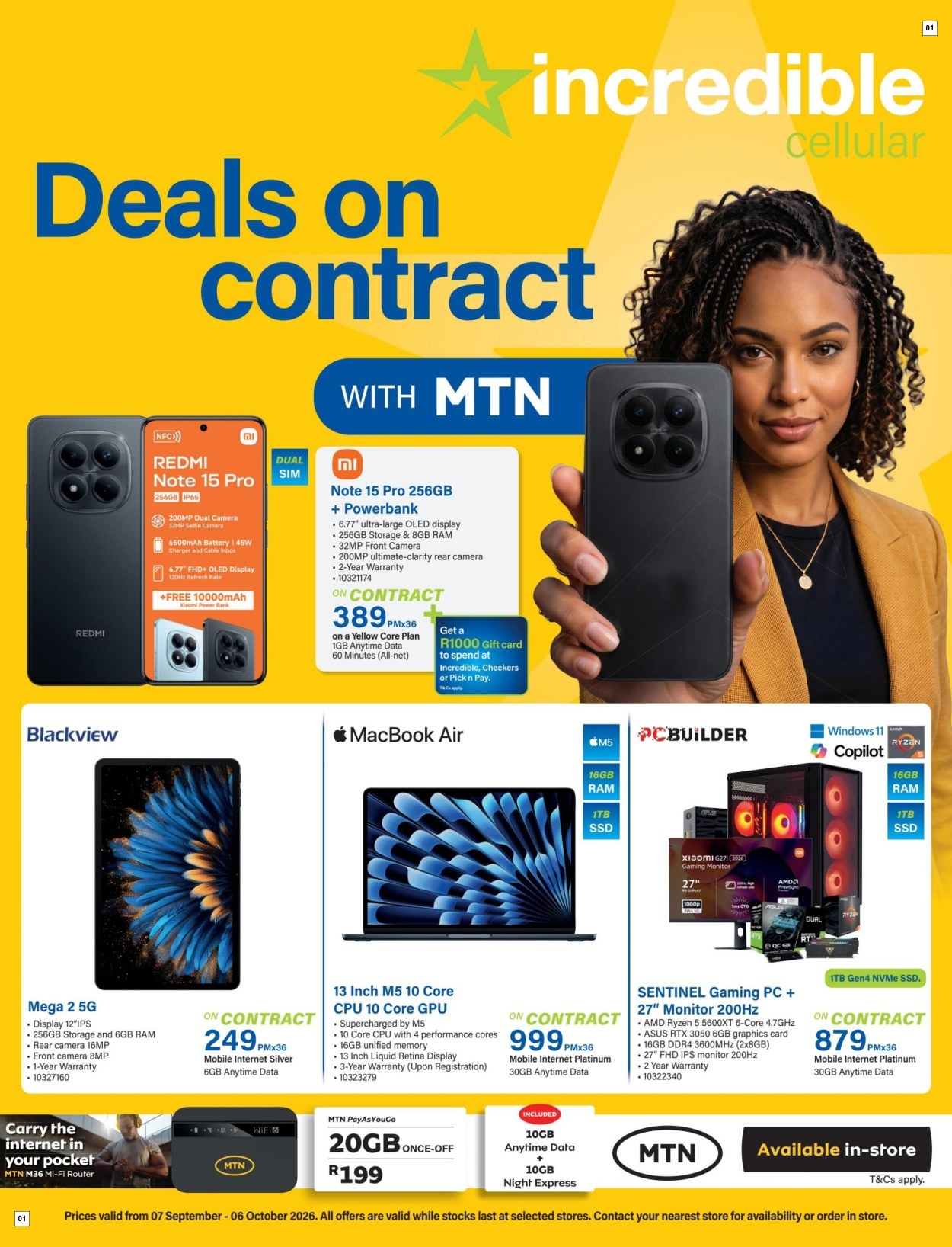 Incredible Connection Specials 07 Sept - 06 Oct