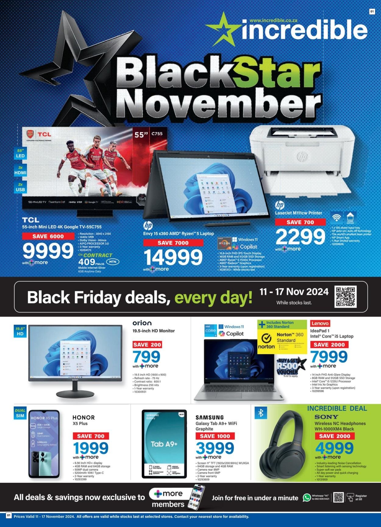 Incredible Connection Specials 11 Nov - 17 Nov
