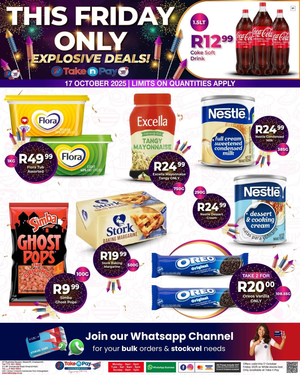 Take N Pay Specials 17 Oct - 17 Oct