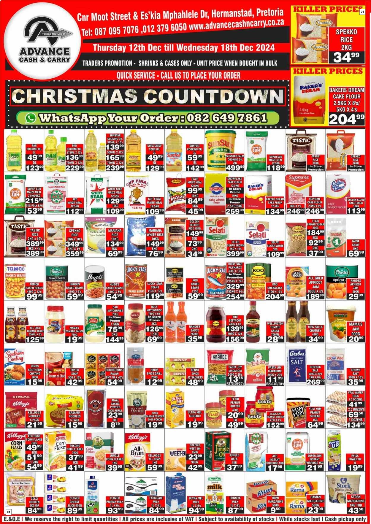 Advance Cash & Carry Catalogue - First Class Special!!!