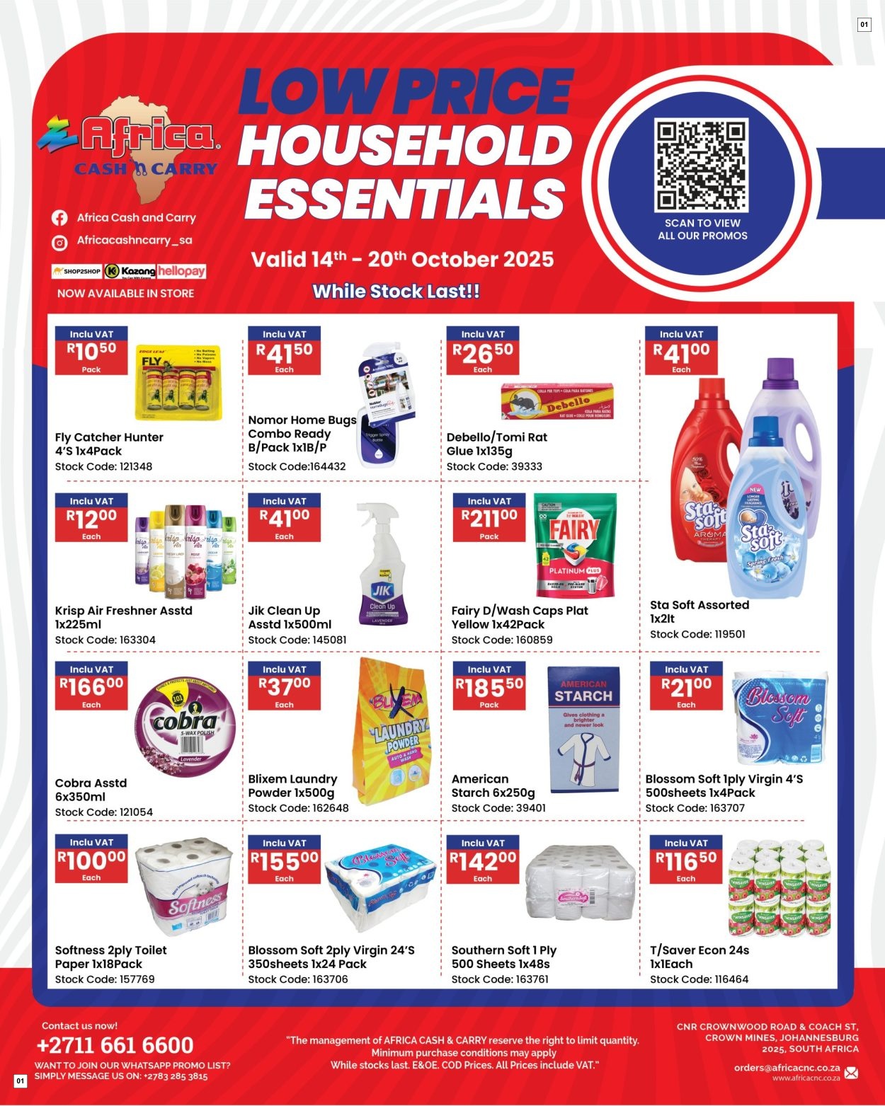 Africa Cash & Carry Specials