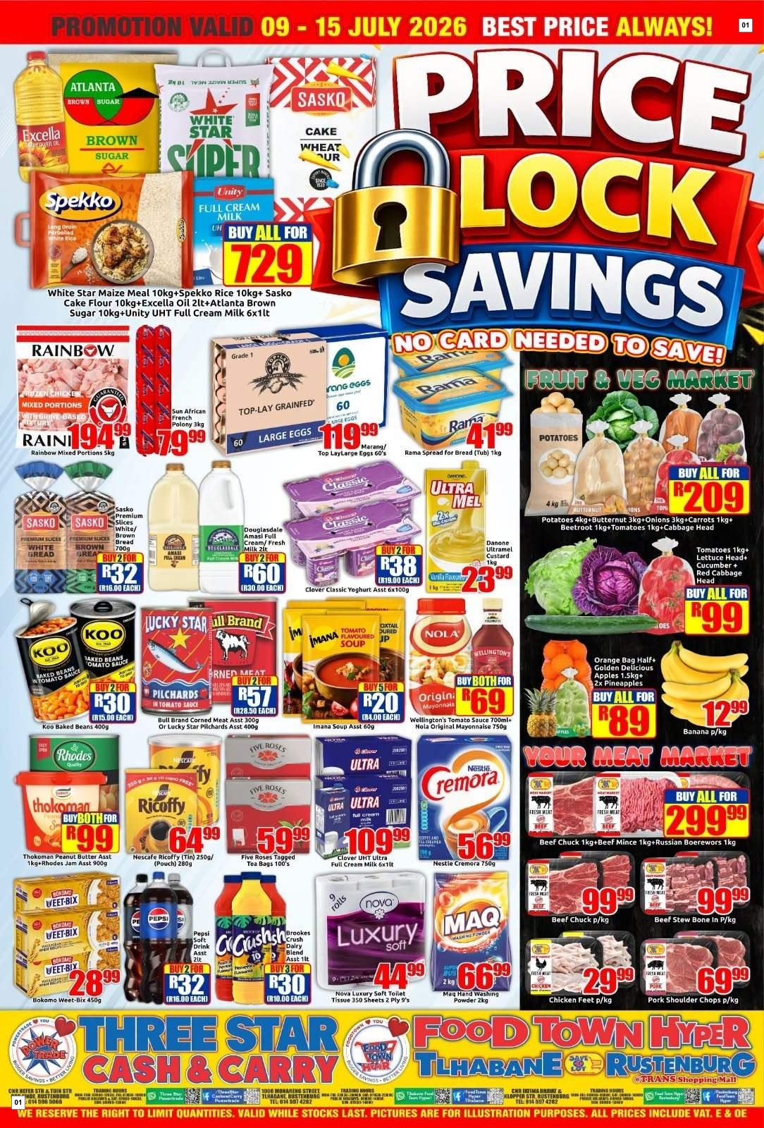 Three Star Cash And Carry Specials 09 Jul - 15 Jul