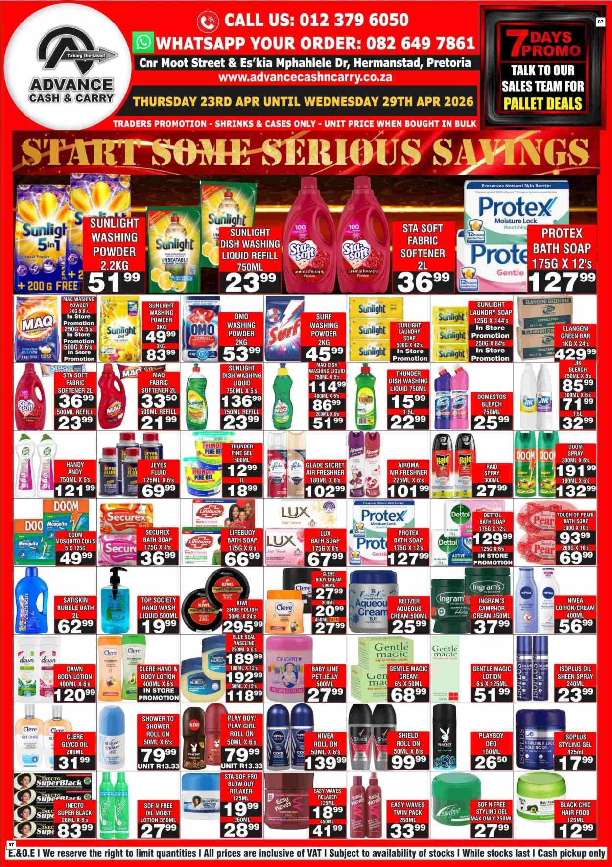Advance Cash & Carry Catalogue - Start Some Serious Savings - Page 7