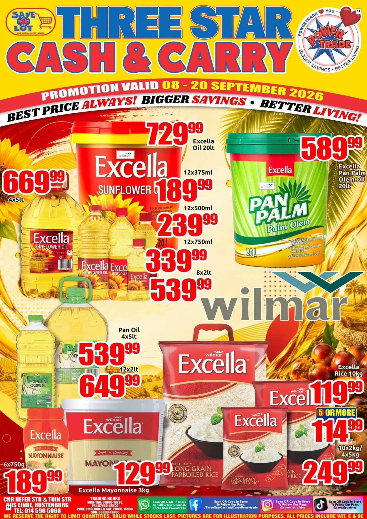 Three Star Cash And Carry Specials 08 Sept - 20 Sept