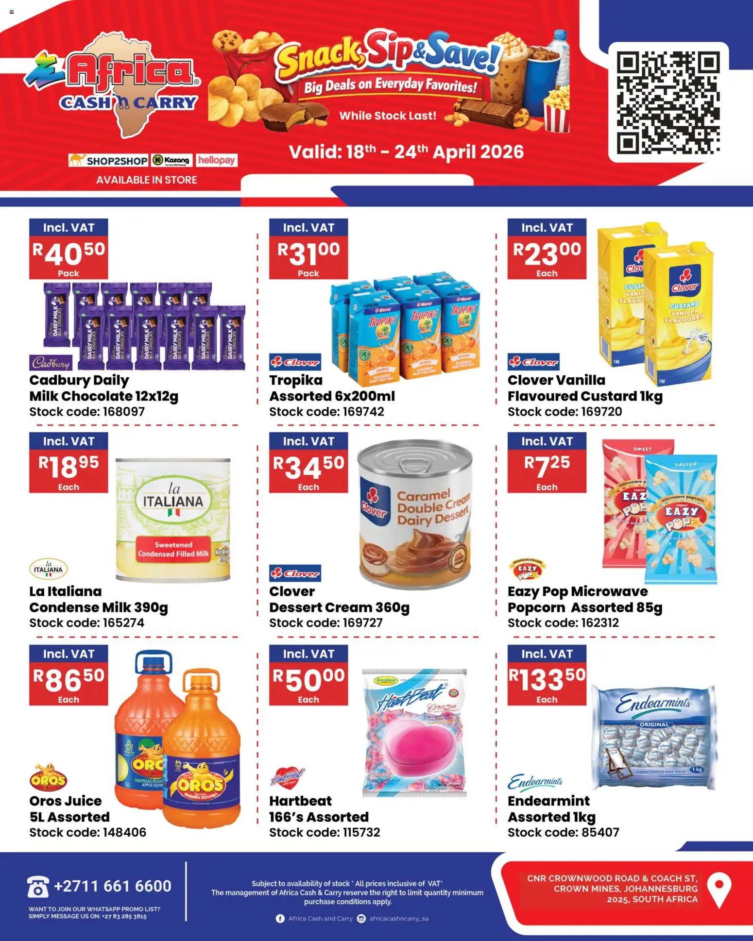 Africa Cash Carry Saturday Promo