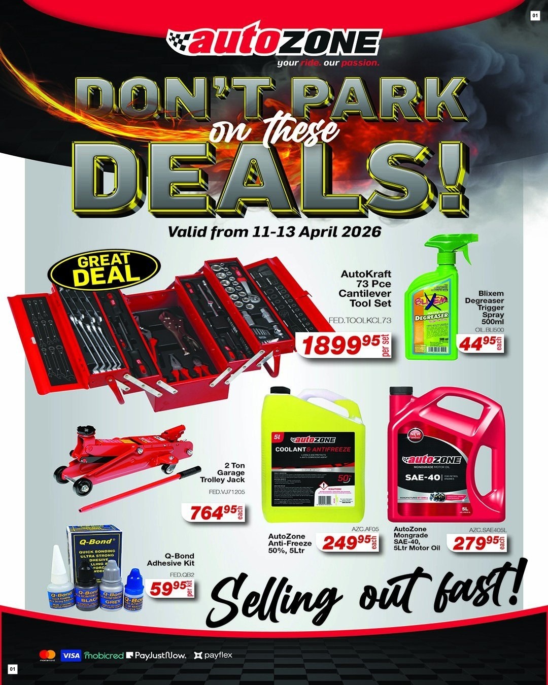 Autozone Donβt Park on These Deals!