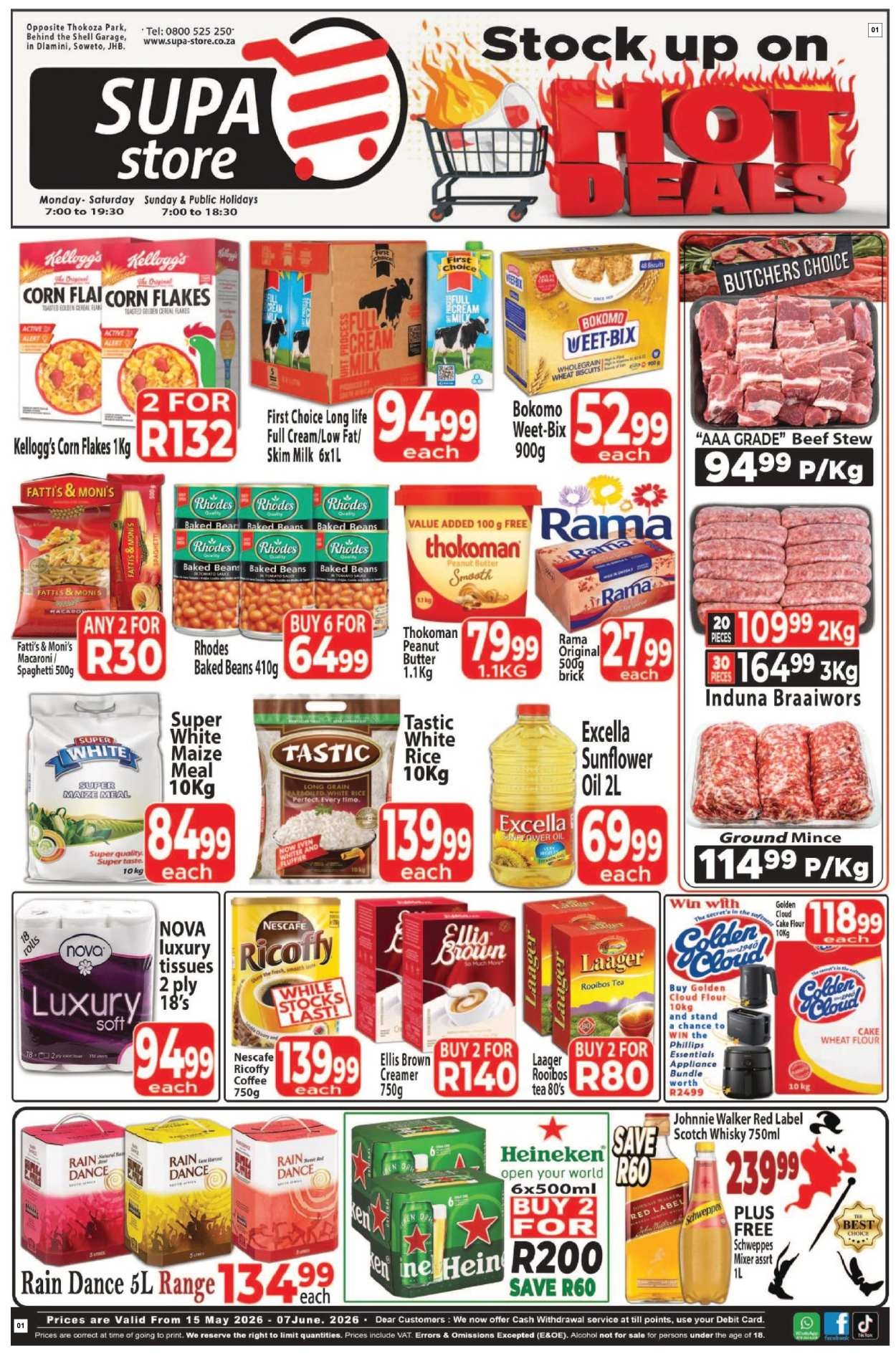 Supa Store Specials 15 May - 07 Jun