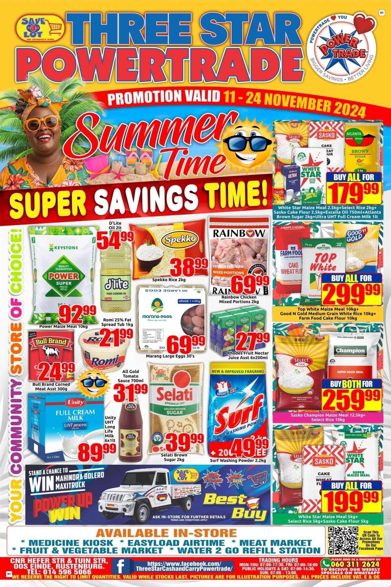 Three Star Cash And Carry Specials 11 Nov - 24 Nov