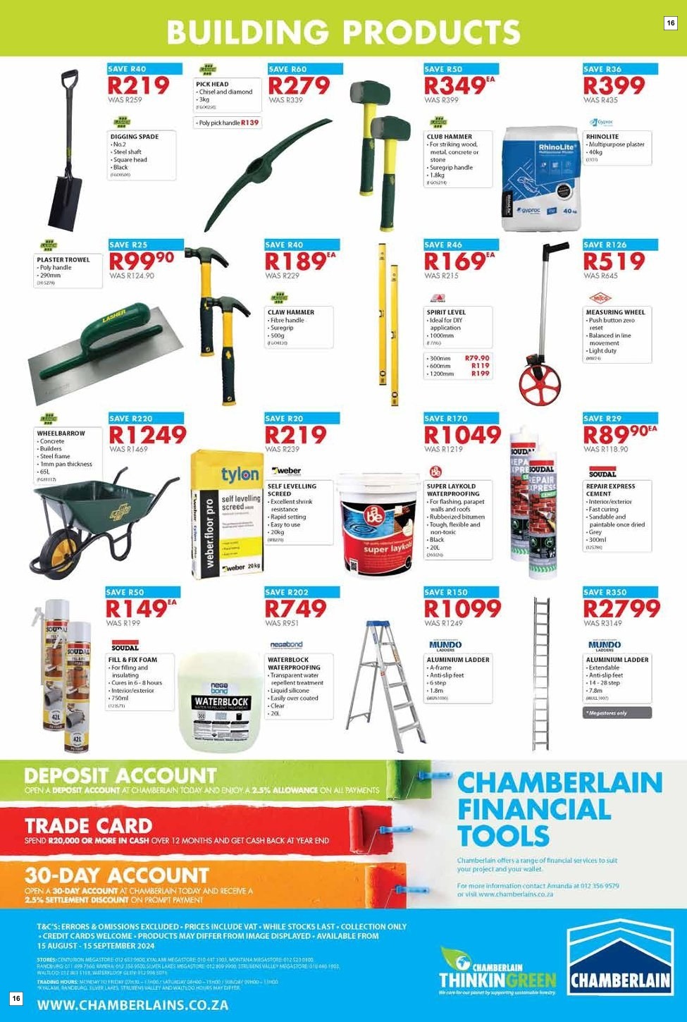 Chamberlain Specials 15 Aug - 15 Sept - Page 16