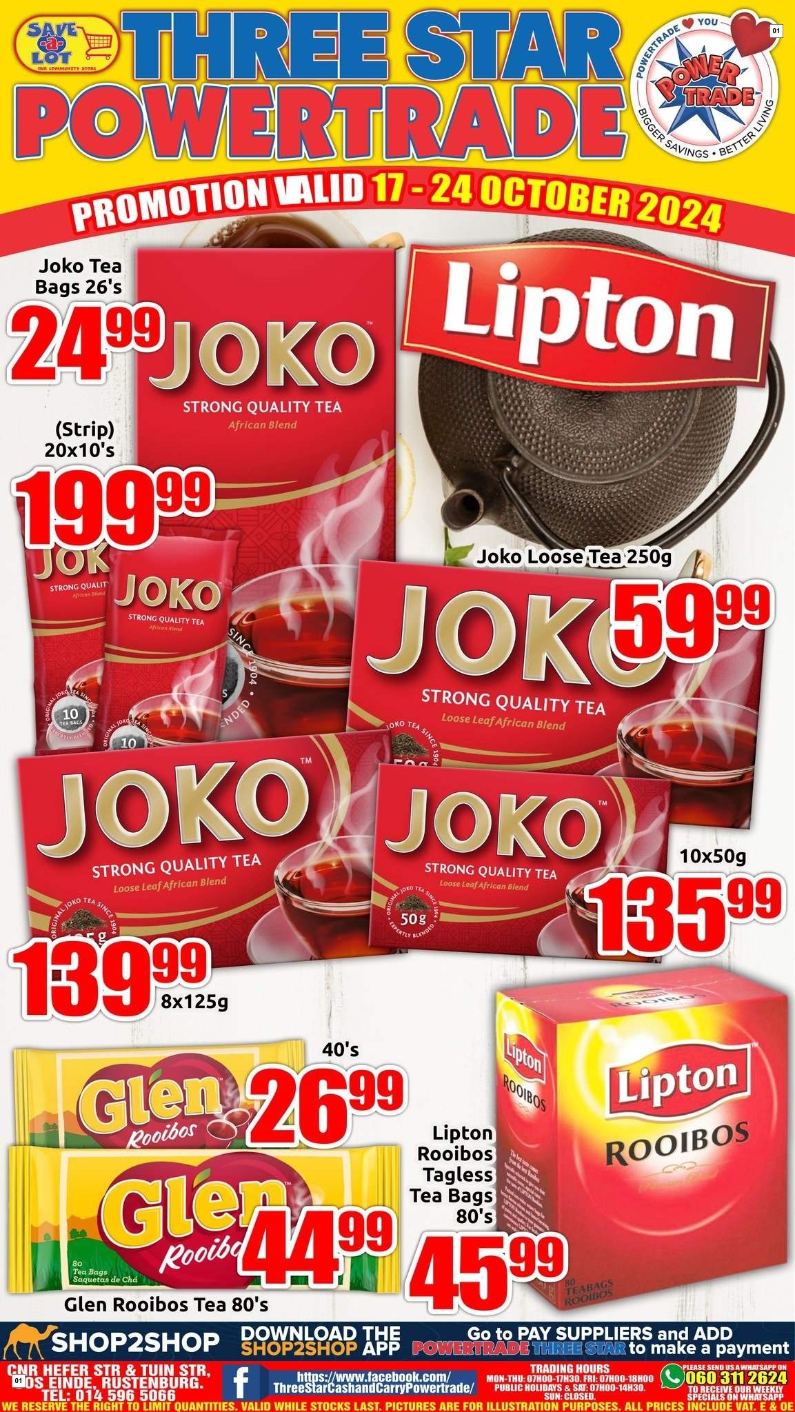 Three Star Cash And Carry Specials 17 Oct - 24 Oct
