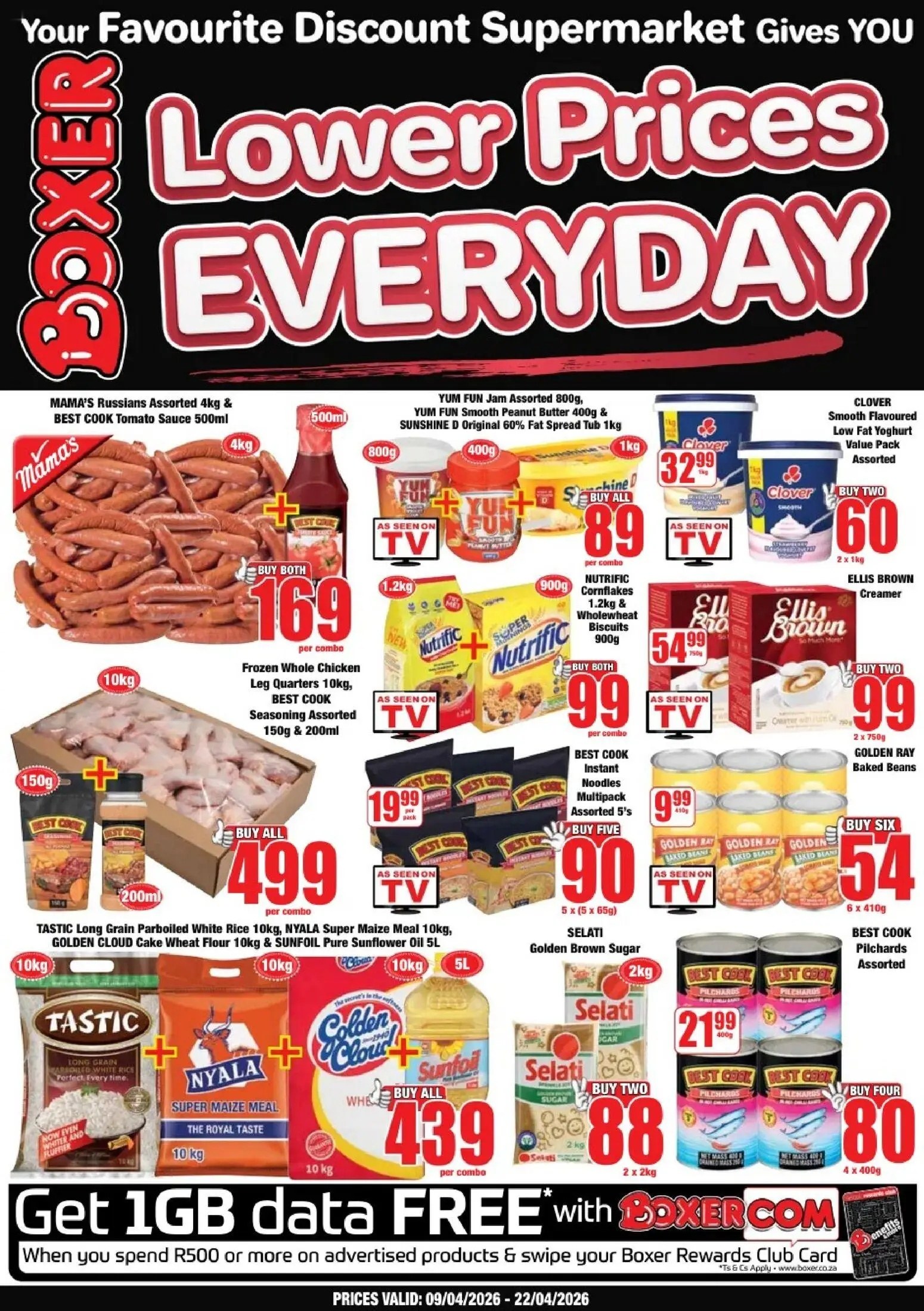 Boxer Specials 09 Apr - 22 Apr