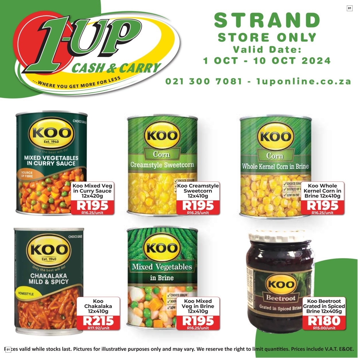 1up Cash & Carry Catalogue