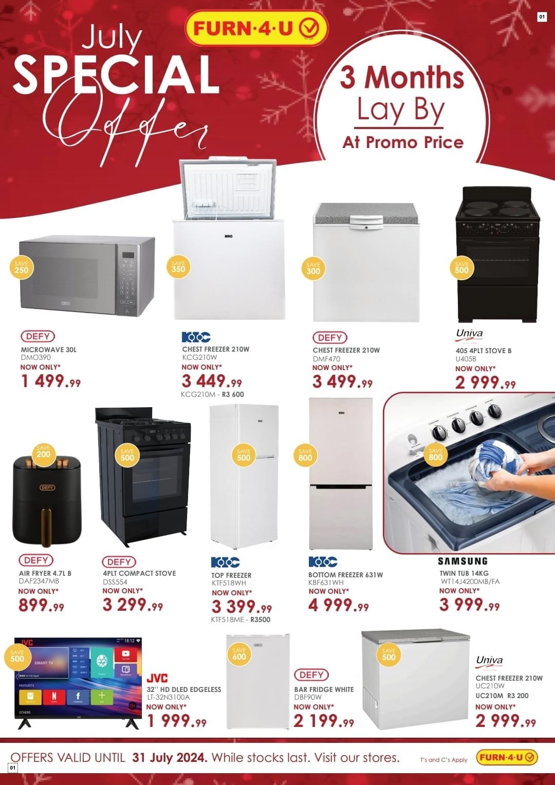 Furn 4 U Specials 01 Jul - 31 Jul