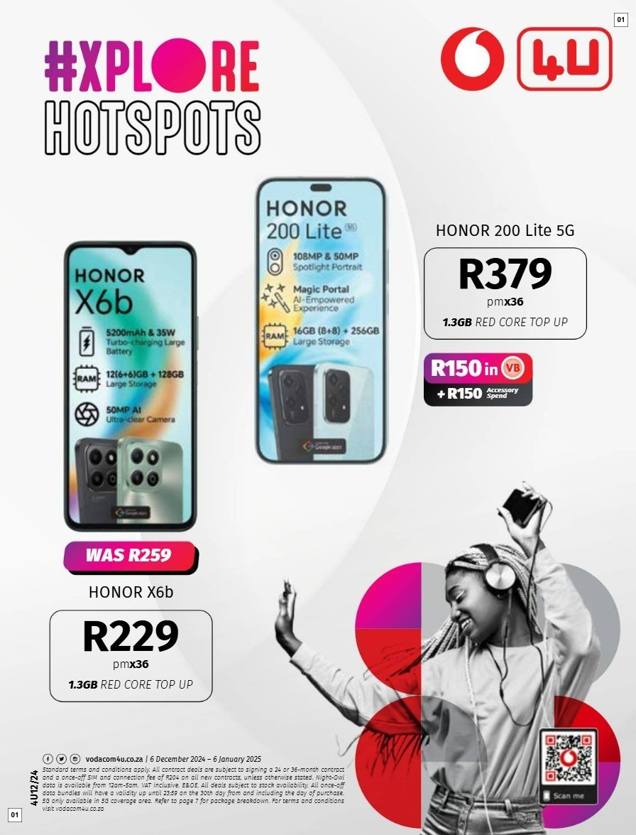 Vodacom Specials 06 Dec - 06 Jan