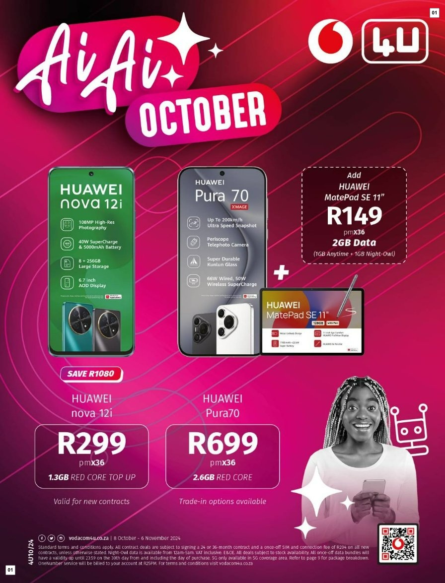 Vodacom Specials 08 Oct - 06 Nov