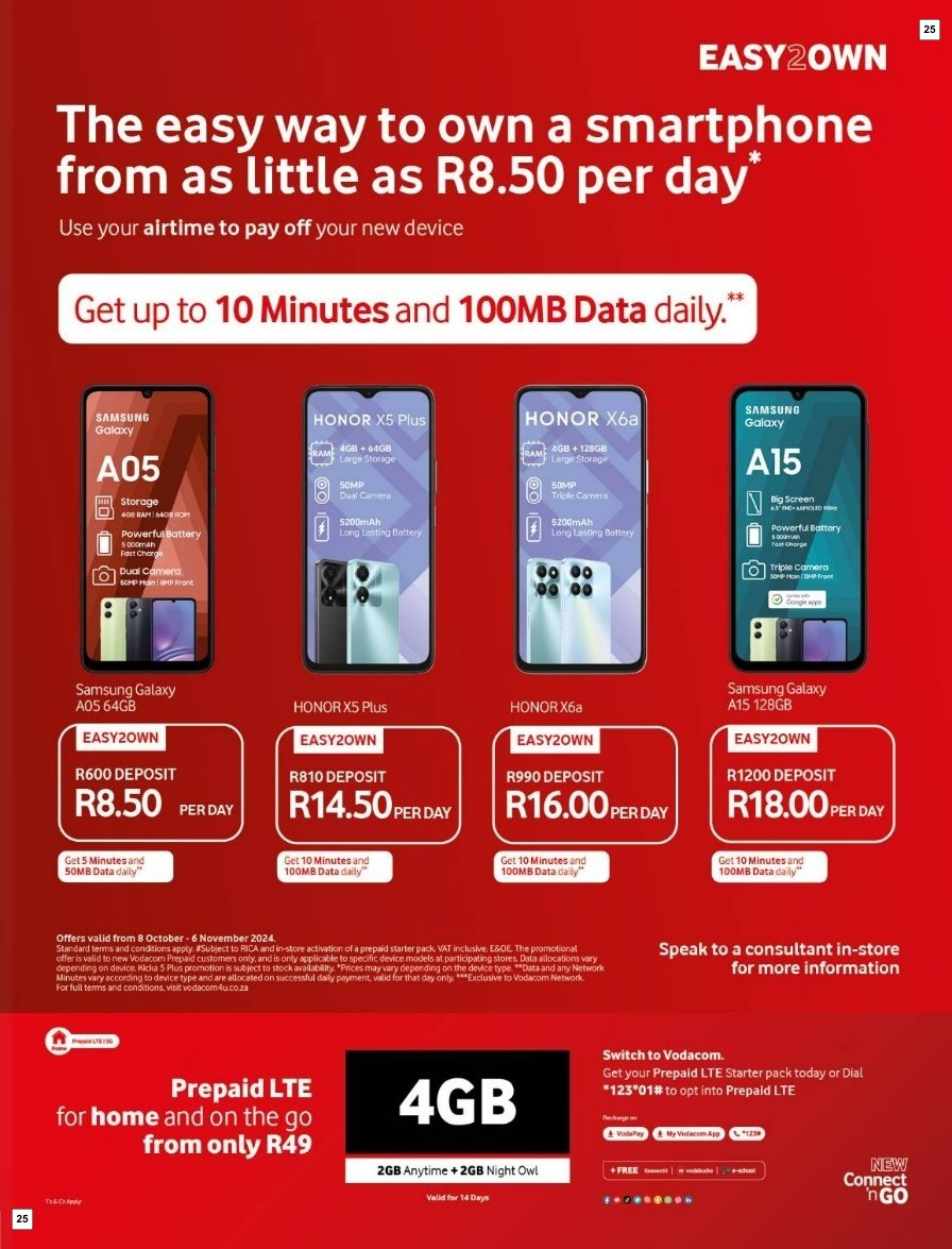 Vodacom Specials 08 Oct - 06 Nov - Page 25