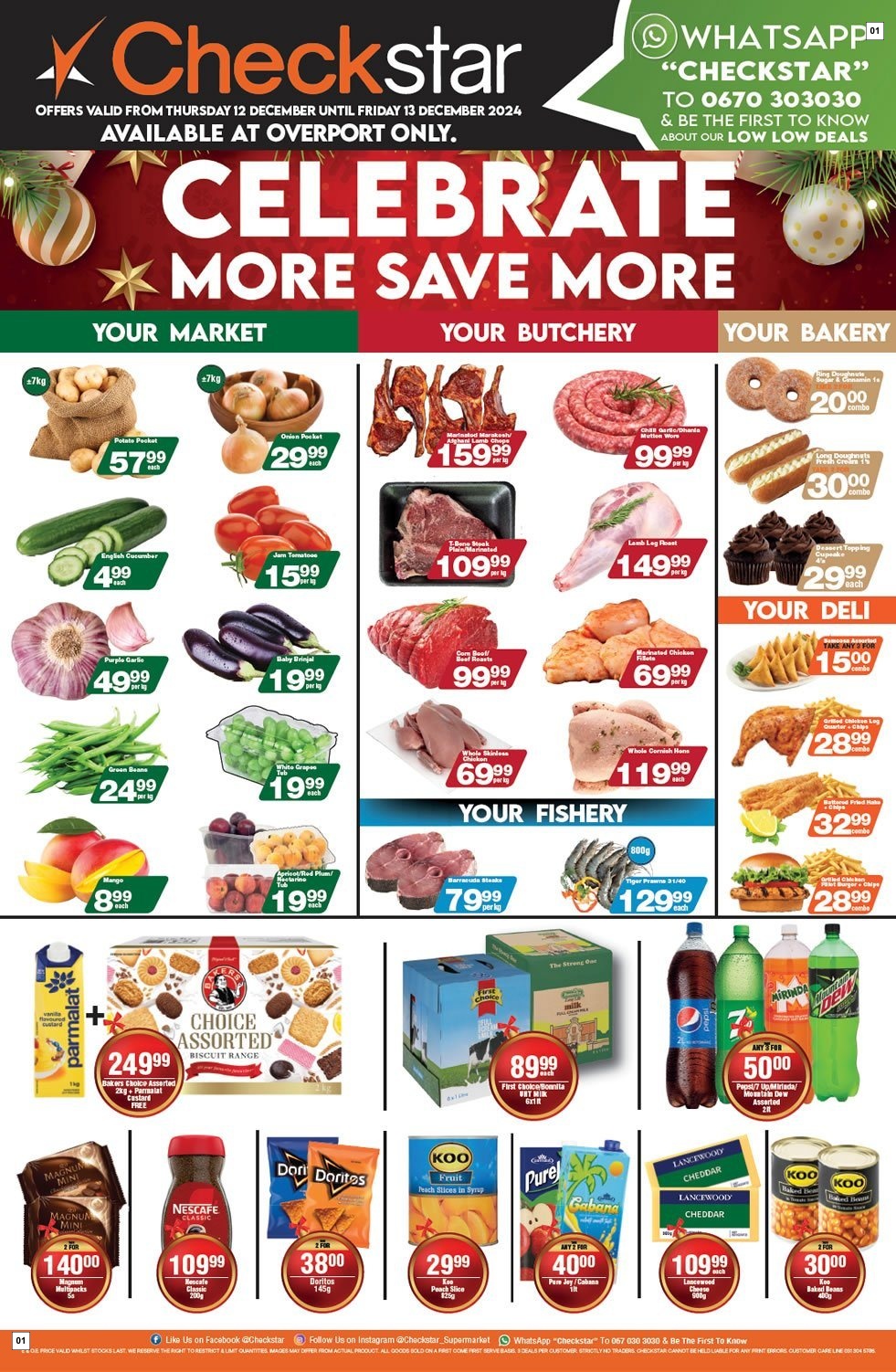Checkstar Specials 12 Dec - 13 Dec