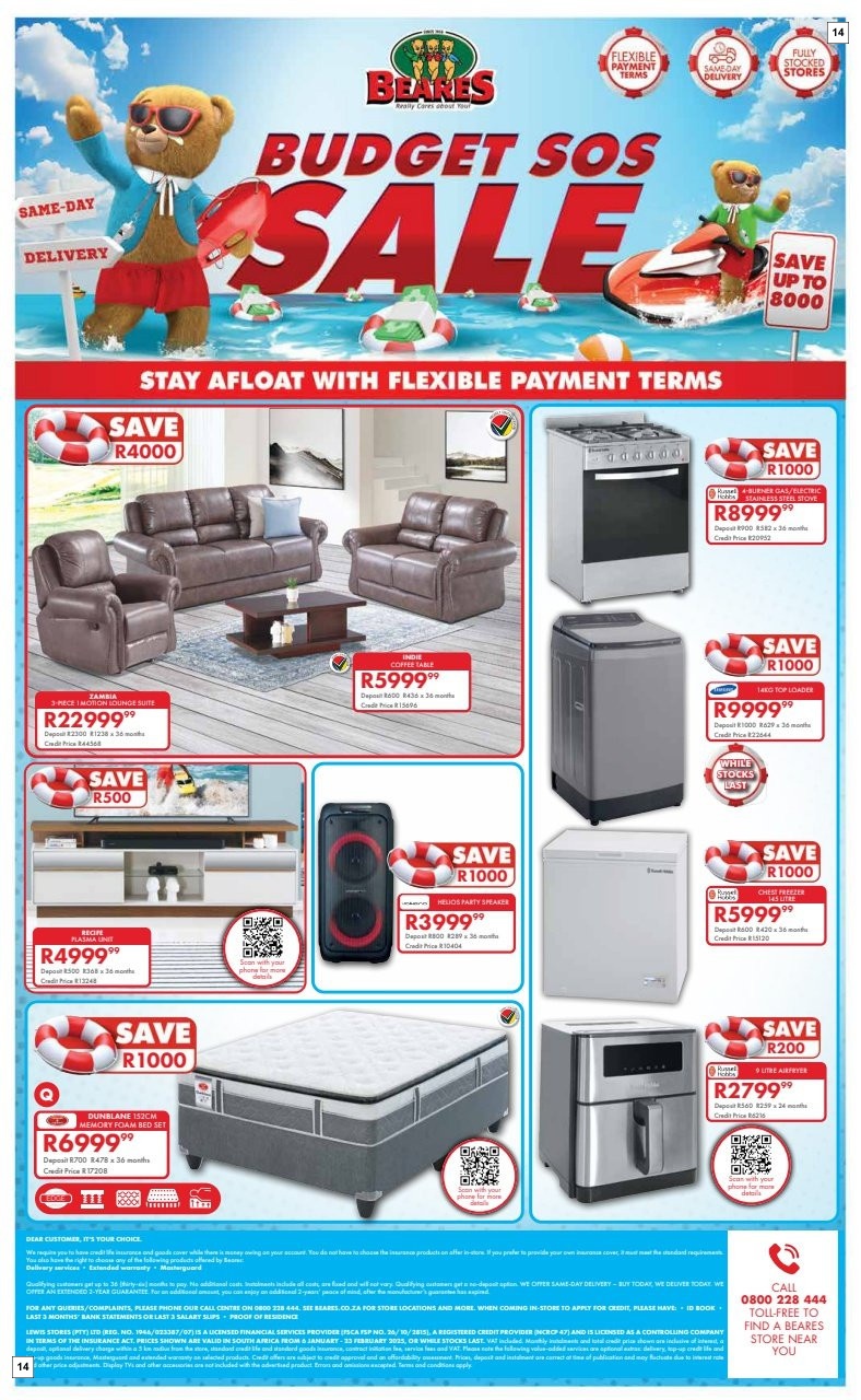 Beares Specials 06 Jan - 23 Feb - Page 14