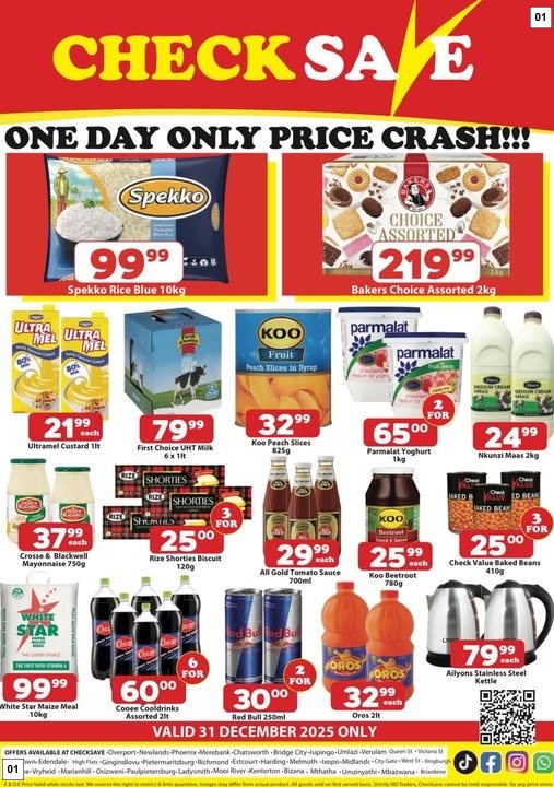 Check Save Specials 30 Dec - 31 Dec