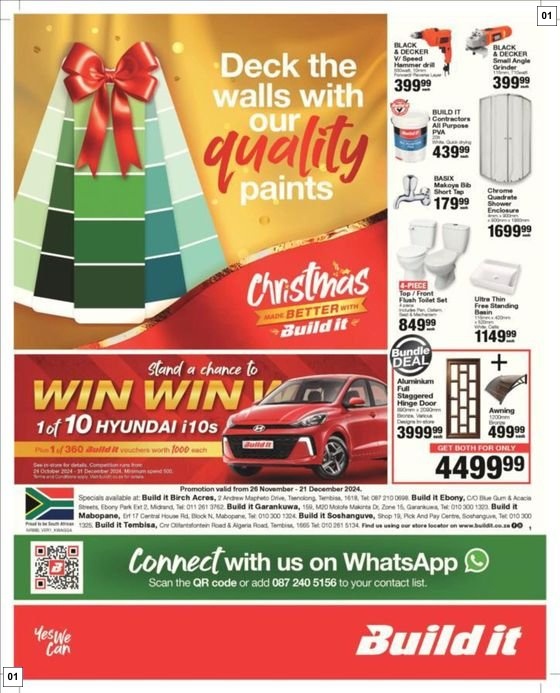 Build It Specials 26 Nov - 21 Dec
