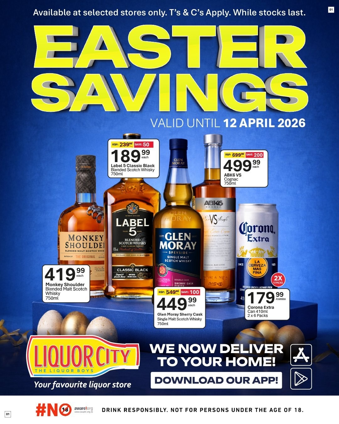 Liquor City Specials 25 Mar - 12 Apr