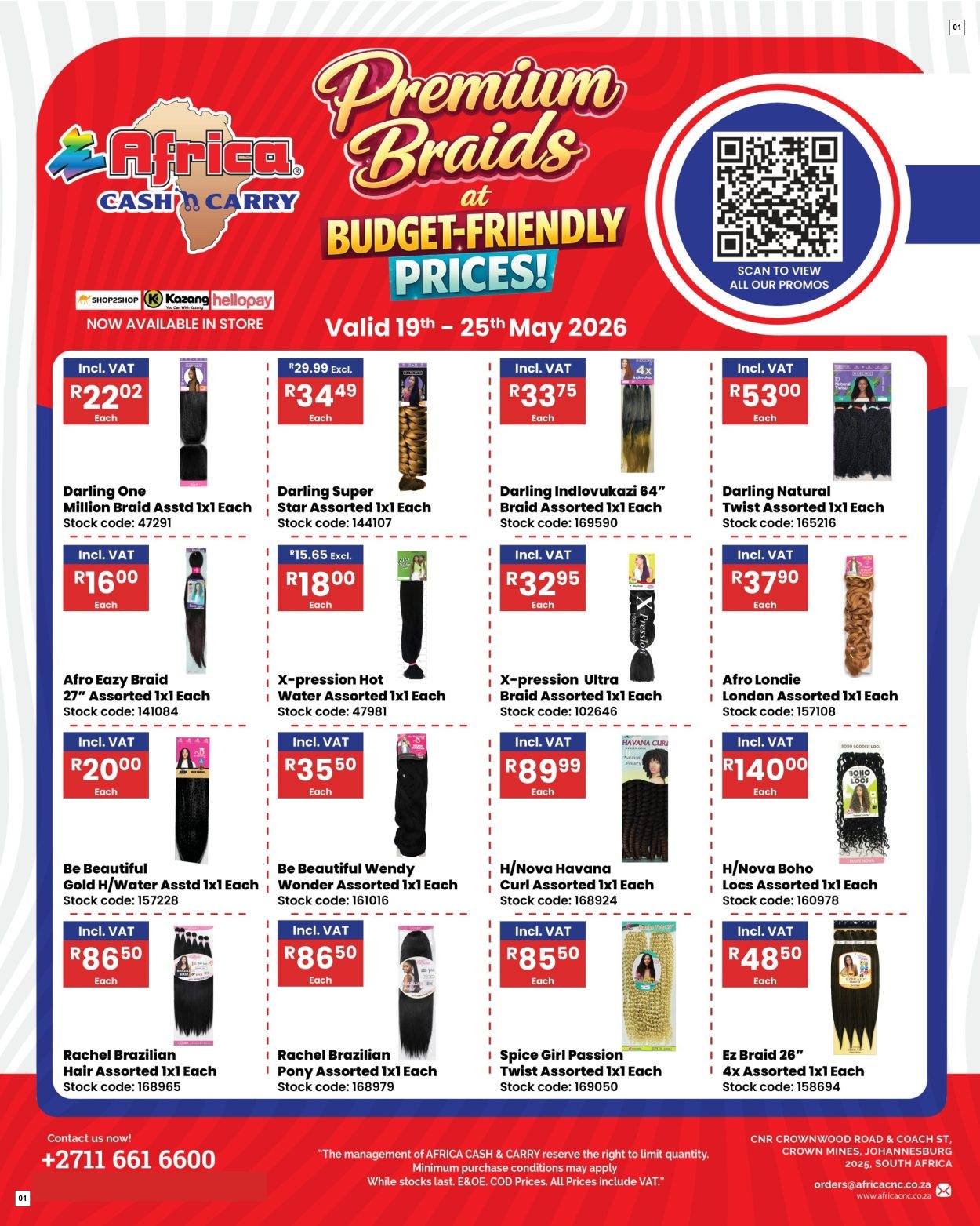 Africa Cash & Carry Catalogue - Saturday Promo