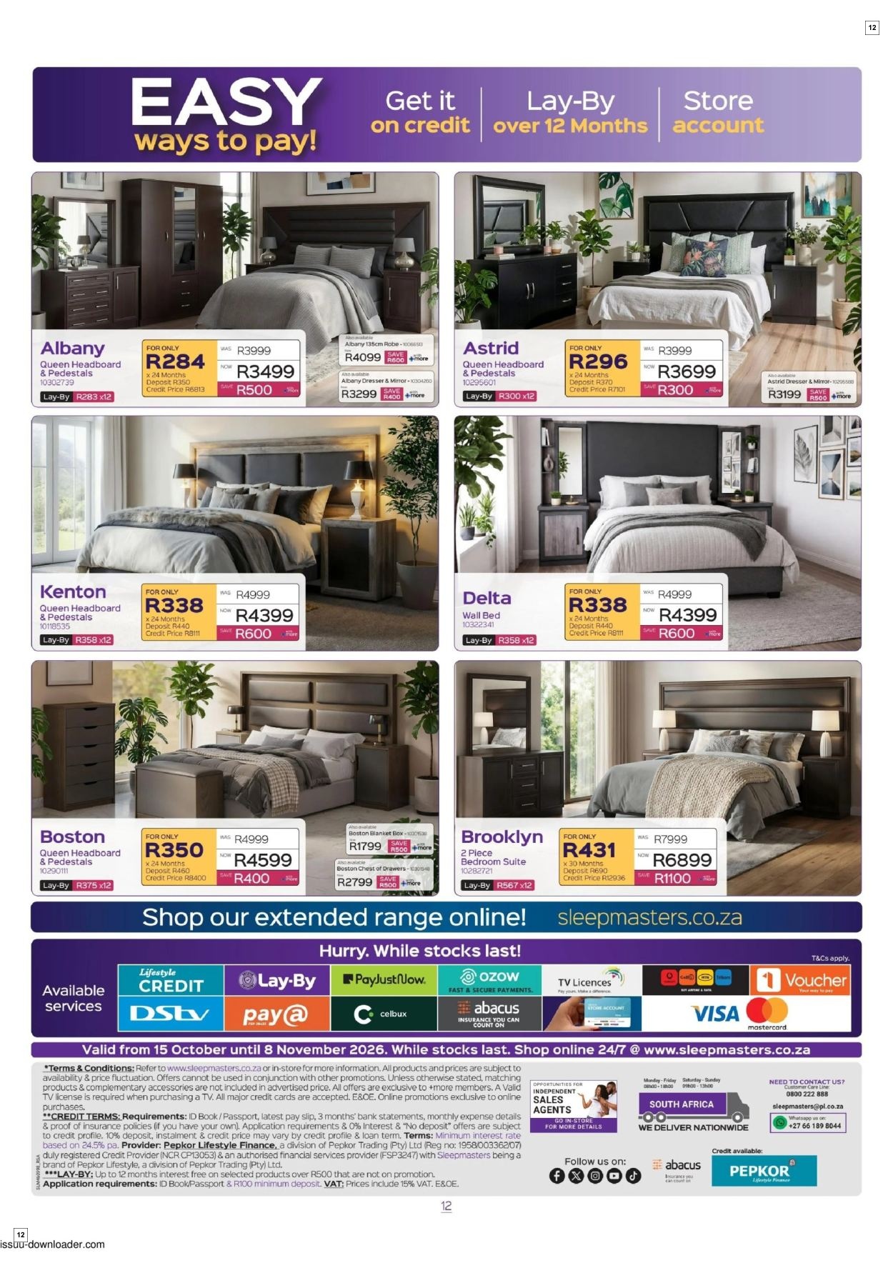 Sleepmasters Specials 15 Oct - 08 Nov - Page 12
