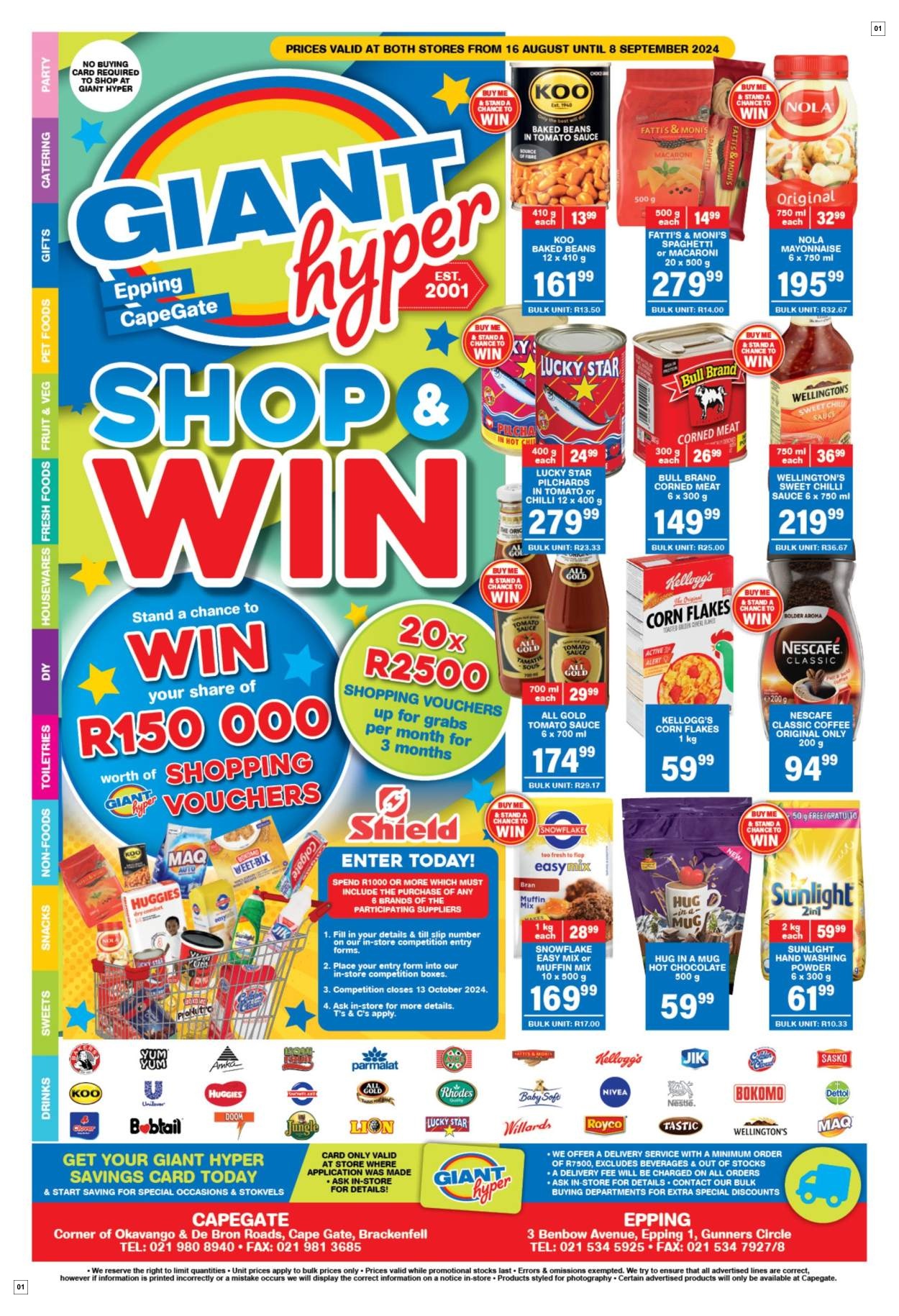 Giant Hyper Specials 16 Aug - 08 Sept