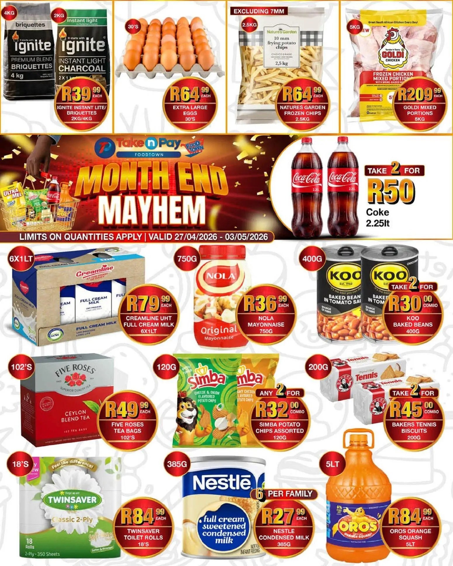 Take N Pay Specials 27 Apr - 03 May
