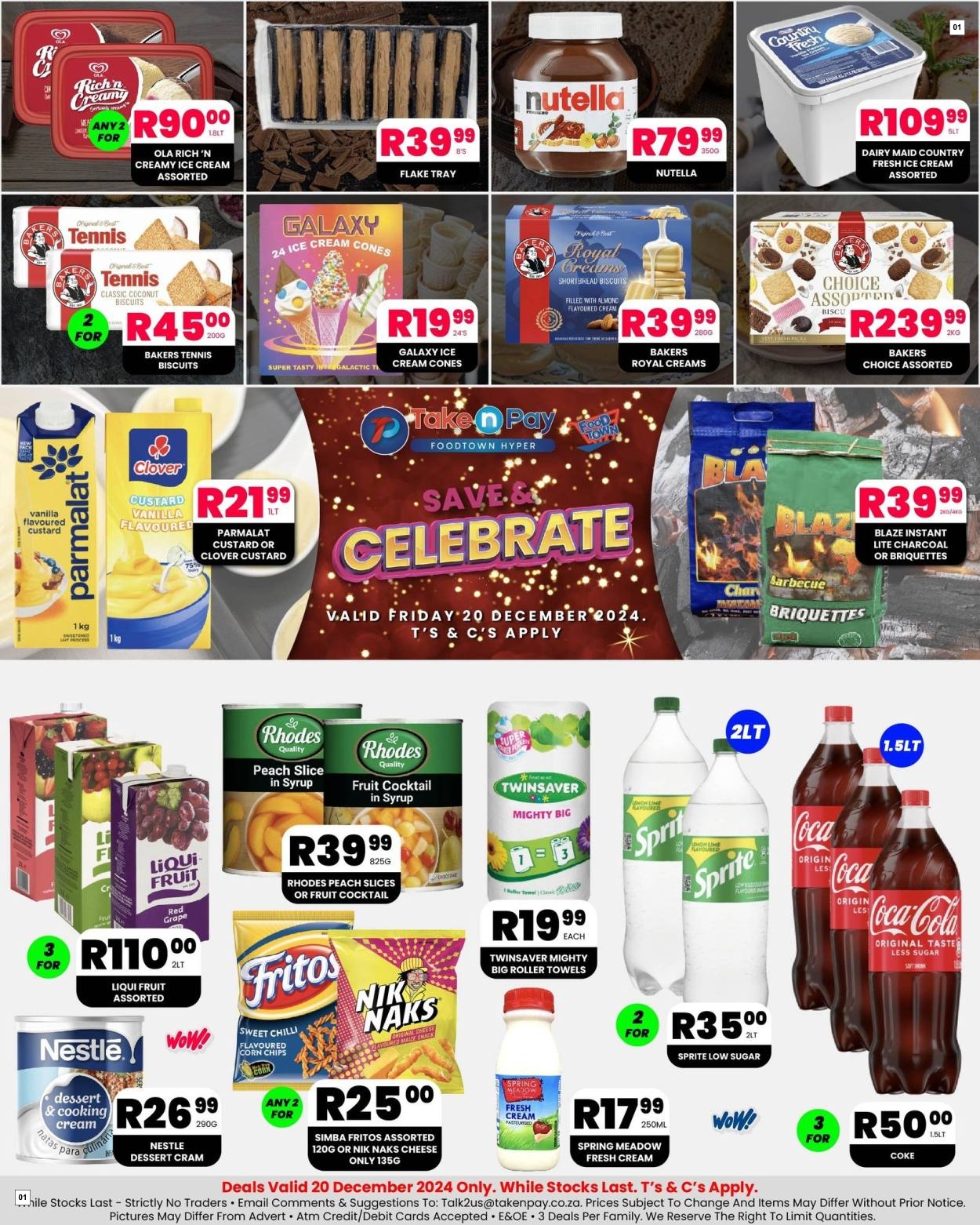 Take N Pay Specials 20 Dec - 20 Dec
