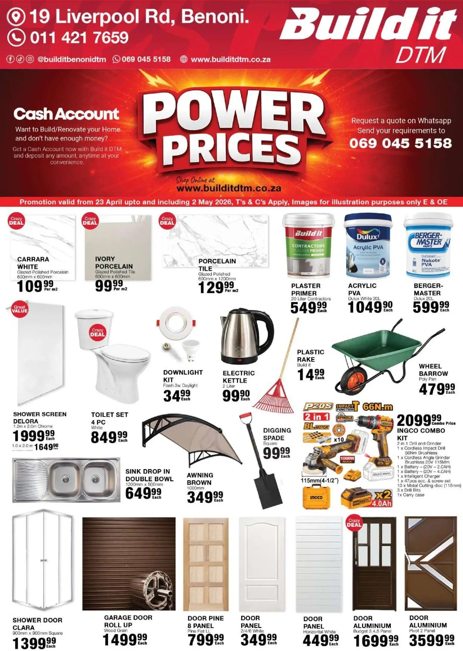 Build It Power Prices