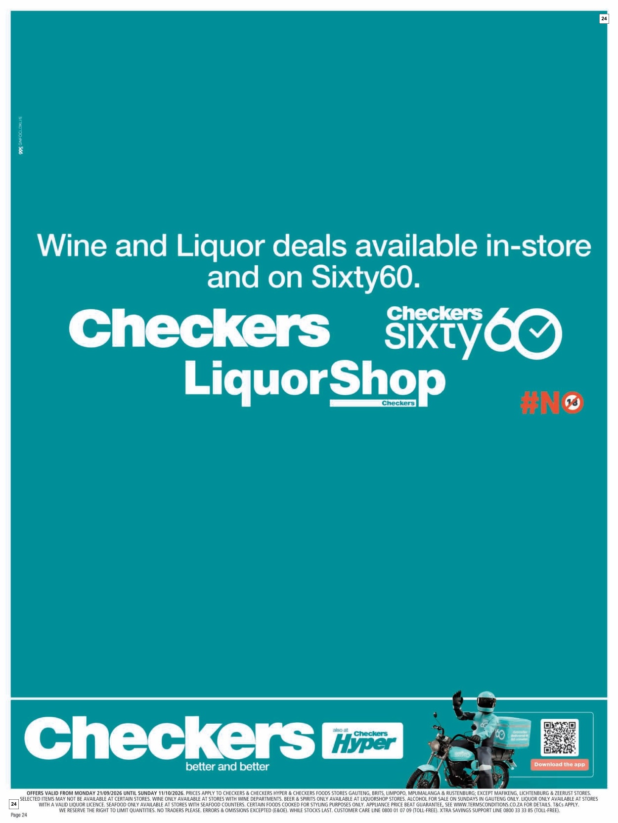 Checkers September Month-end Promotion Gauteng - Page 24