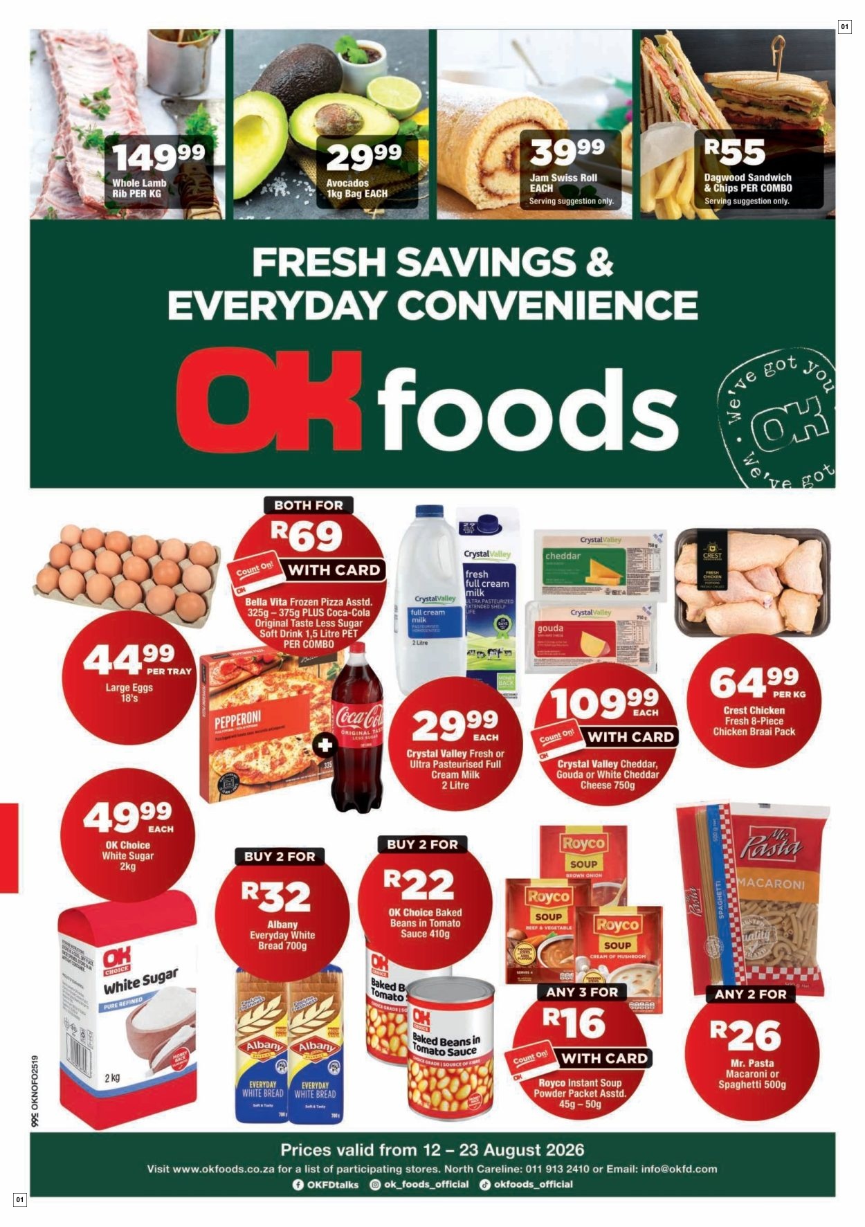 OK Foods Specials 12 Aug - 23 Aug