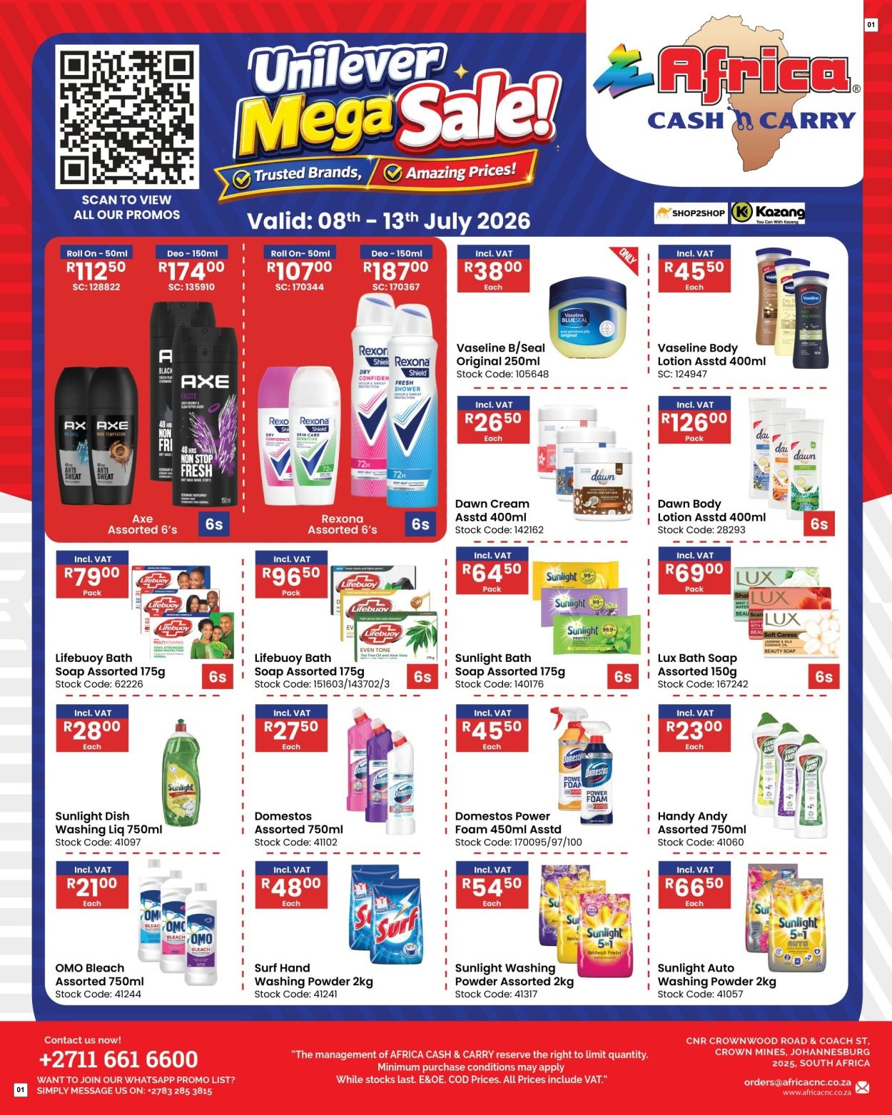 Africa Cash & Carry Catalogue - Saturday Promo