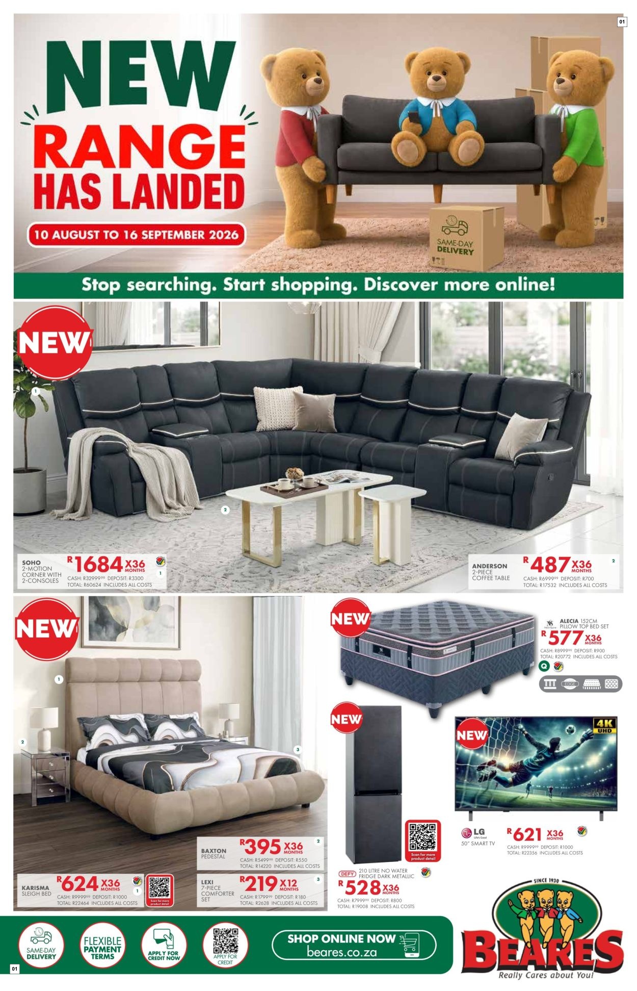 Beares Specials 10 Aug - 16 Sept