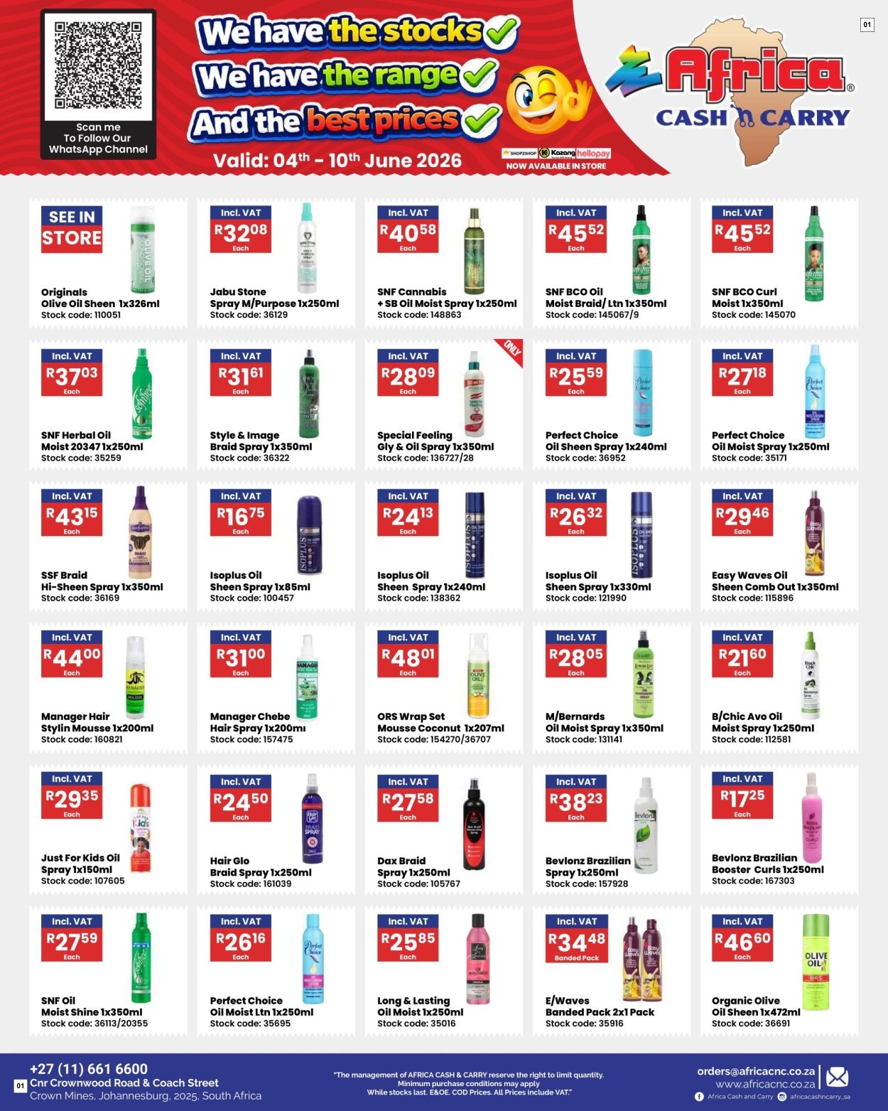 Africa Cash & Carry Catalogue - Saturday Promo
