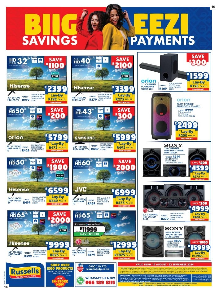 Russells Specials 19 Aug - 22 Sept - Page 16