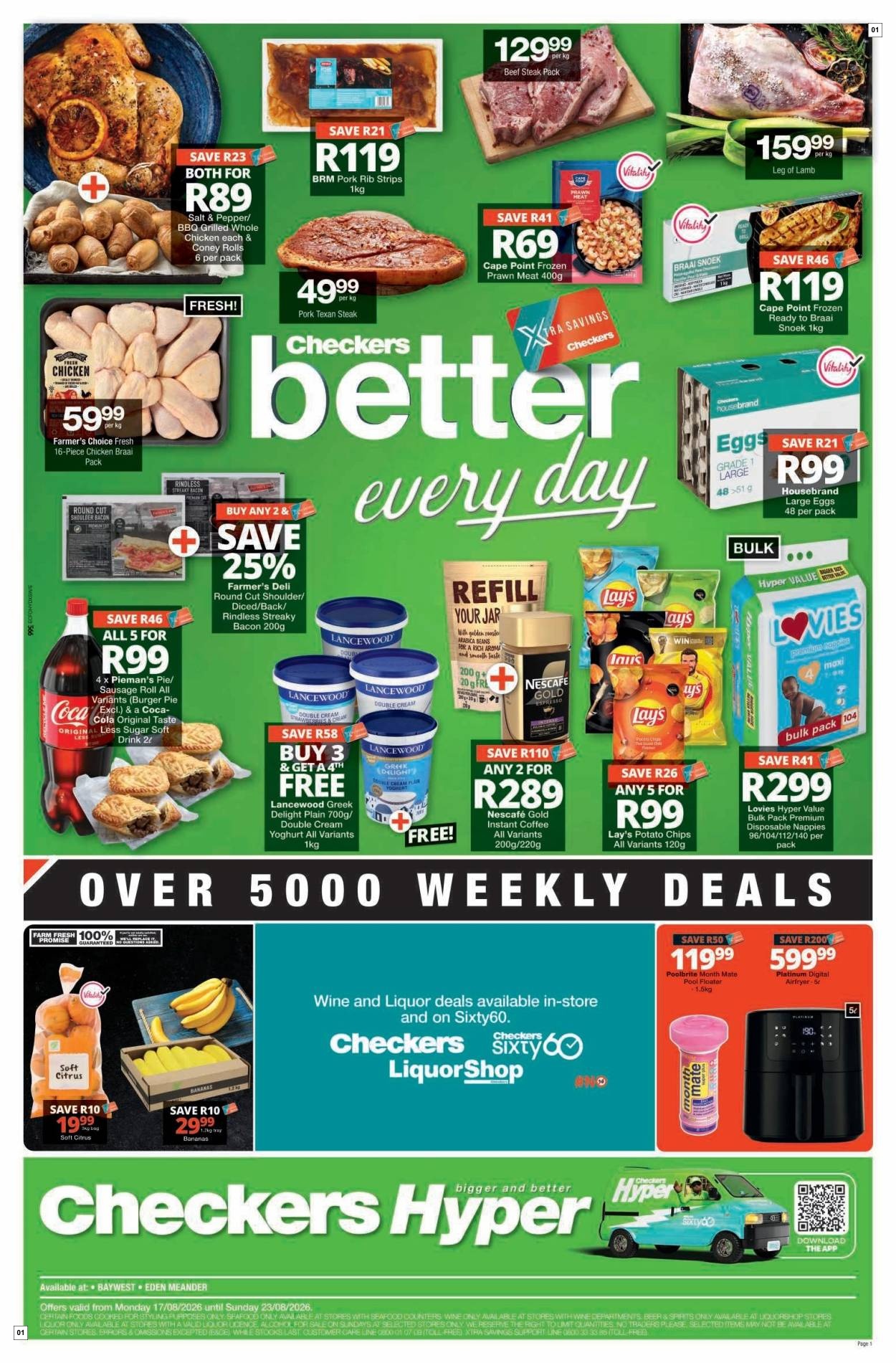 Checkers August Month-end Promotion