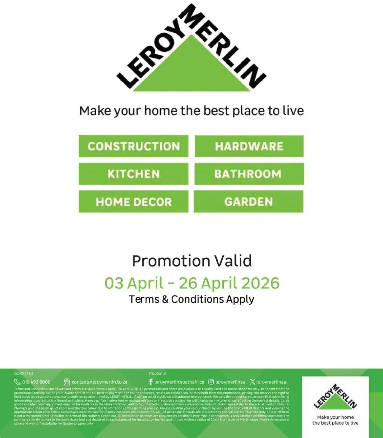 Leroy Merlin Specials 03 Apr - 26 Apr - Page 18