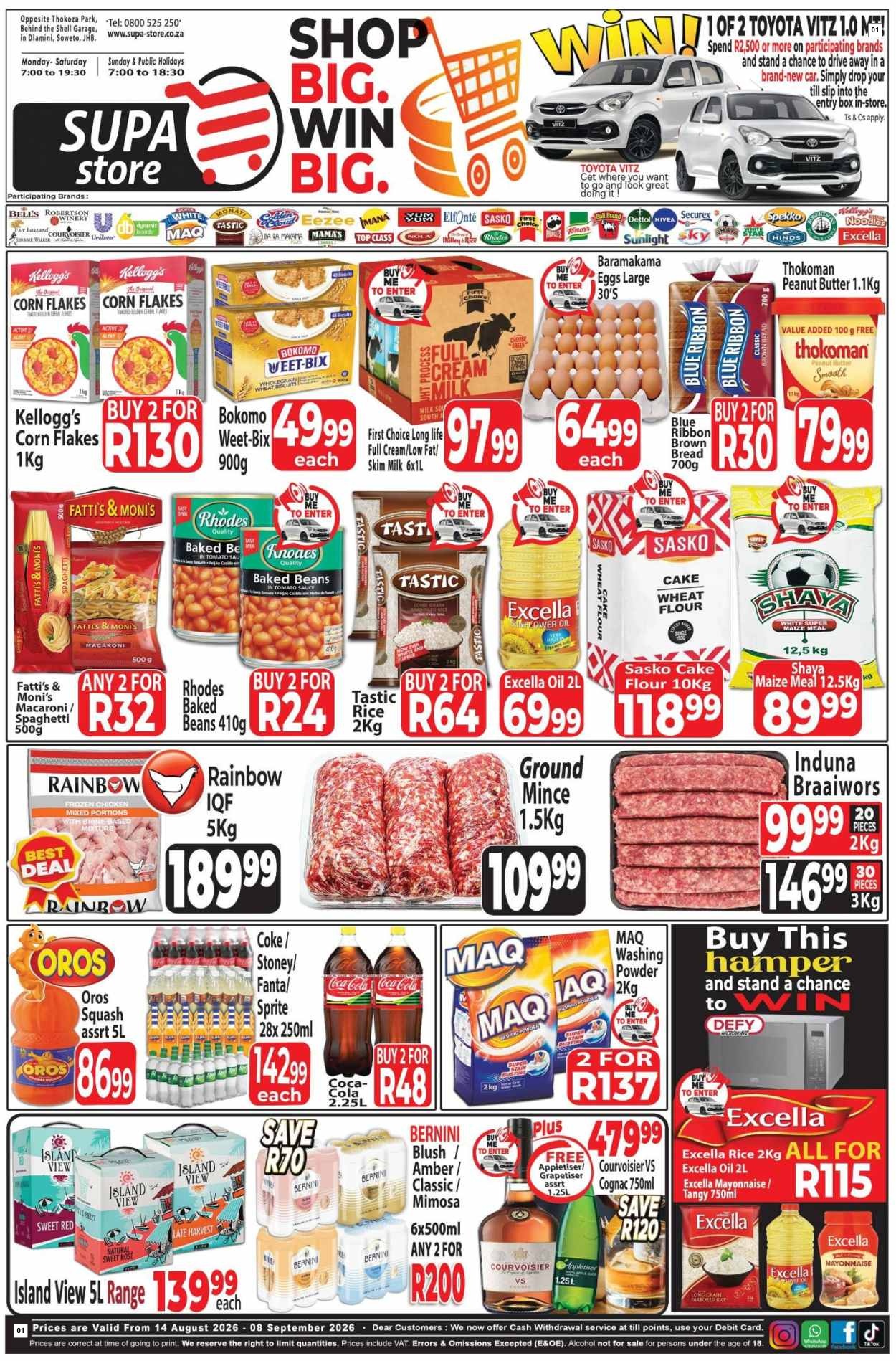 Supa Store Specials 14 Aug - 08 Sept